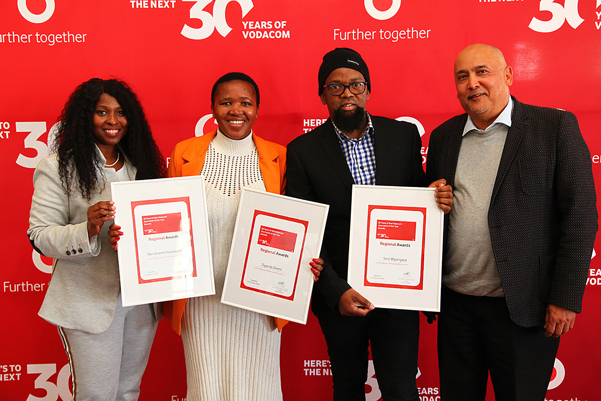 Gqeberha regional winners for the 2024 Vodacom Journalist of the Year Awards