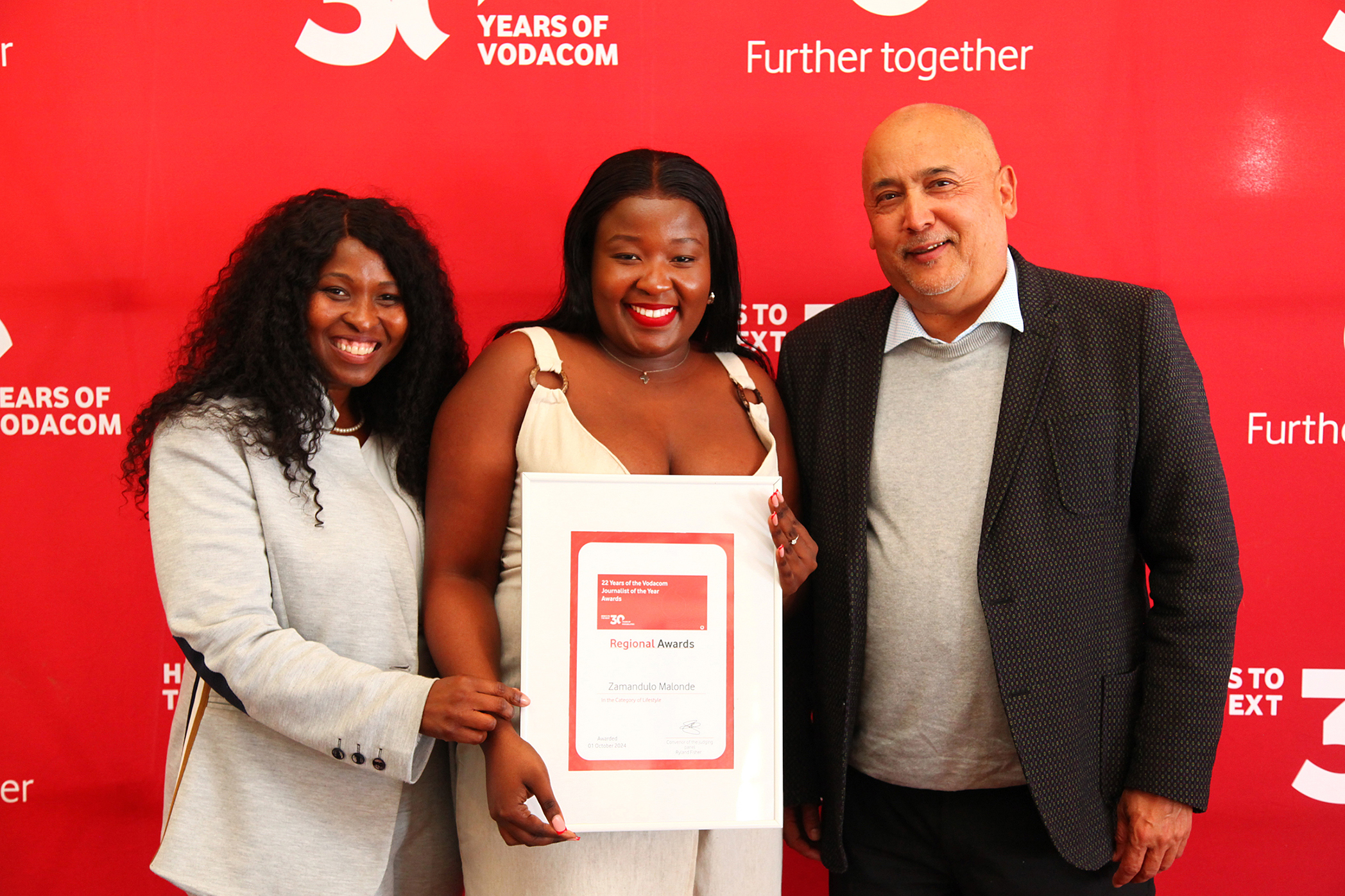 Gqeberha regional winners for the 2024 Vodacom Journalist of the Year Awards