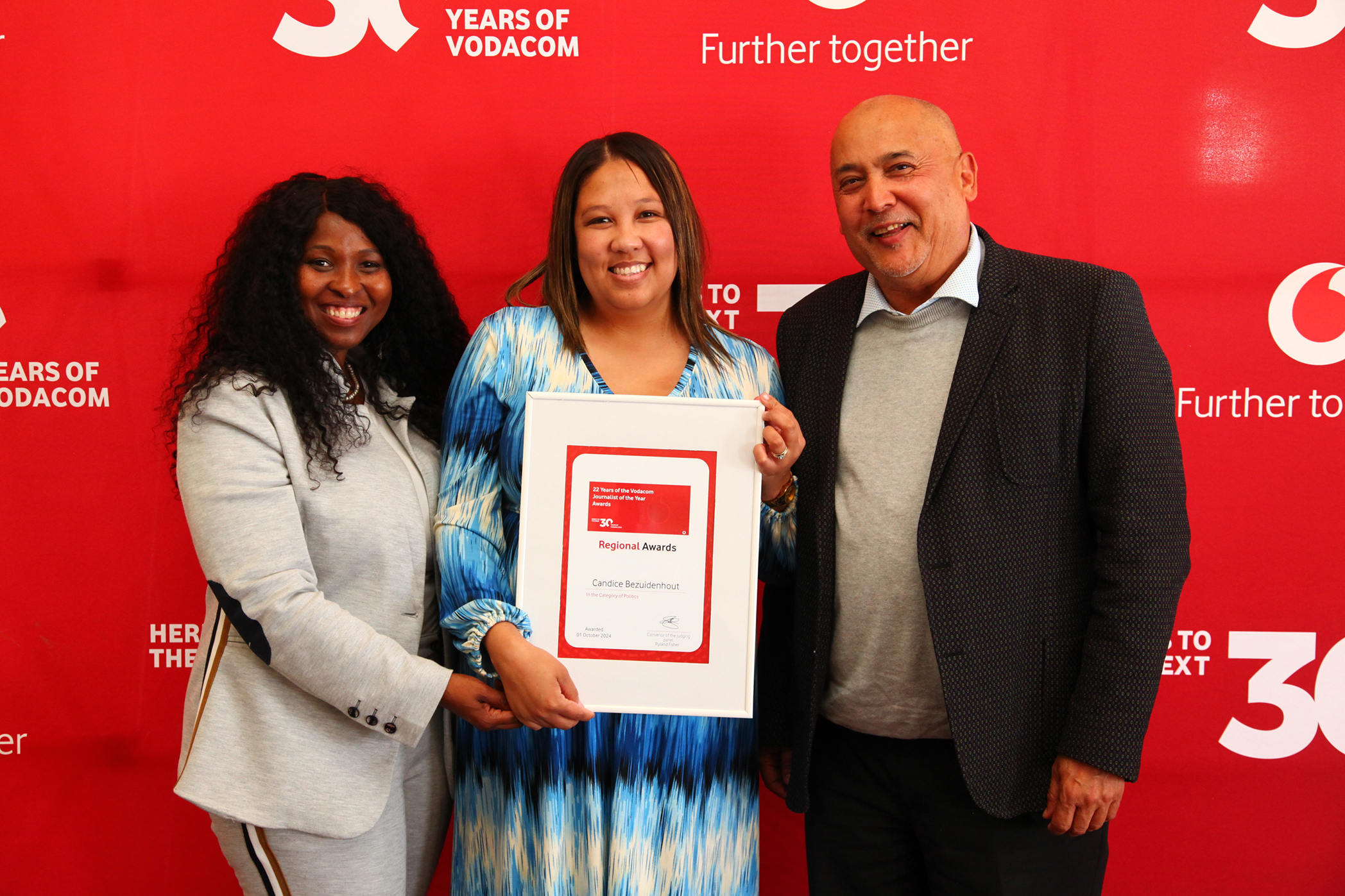 Gqeberha regional winners for the 2024 Vodacom Journalist of the Year Awards