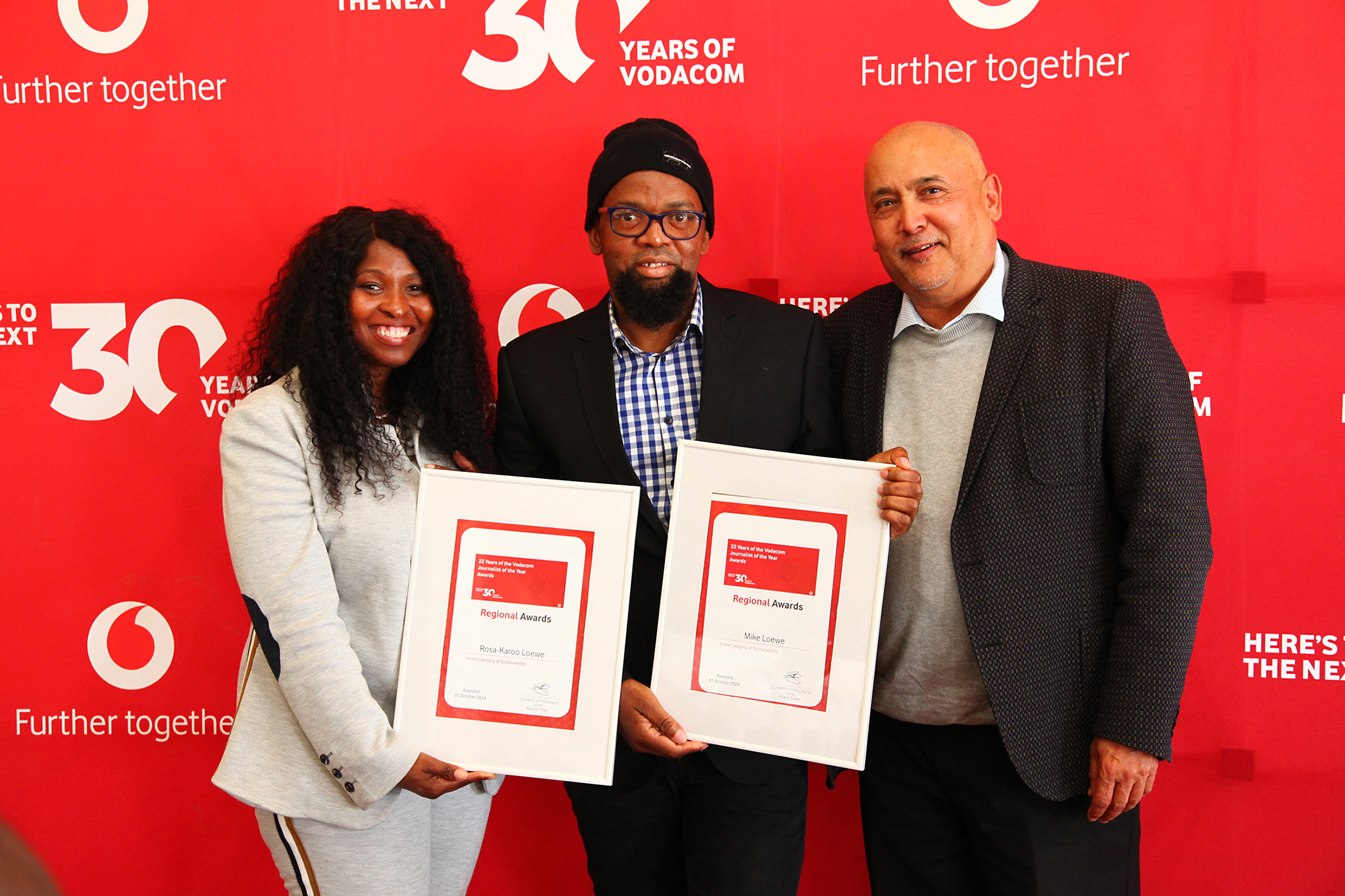 Gqeberha regional winners for the 2024 Vodacom Journalist of the Year Awards