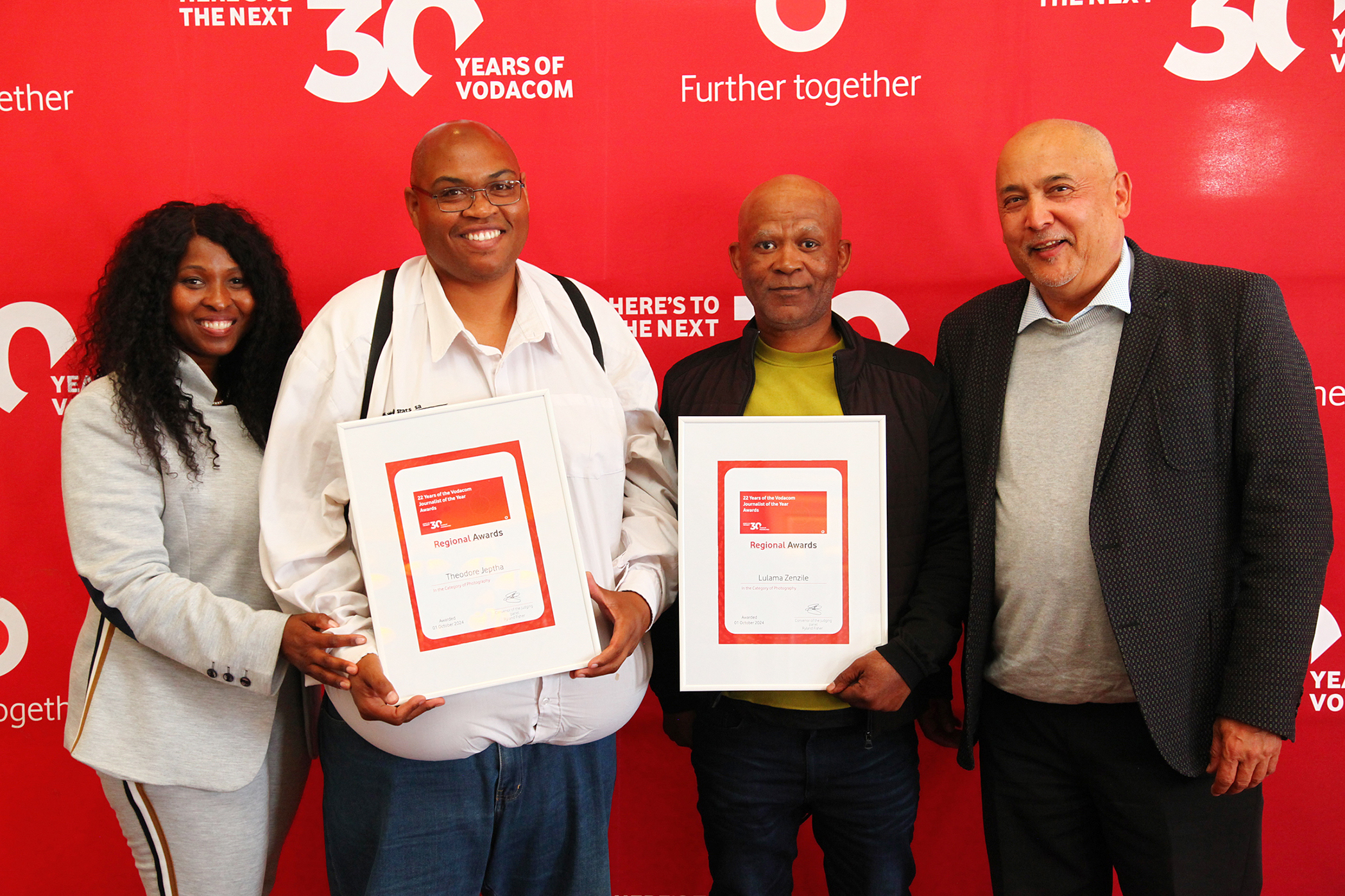 Gqeberha regional winners for the 2024 Vodacom Journalist of the Year Awards