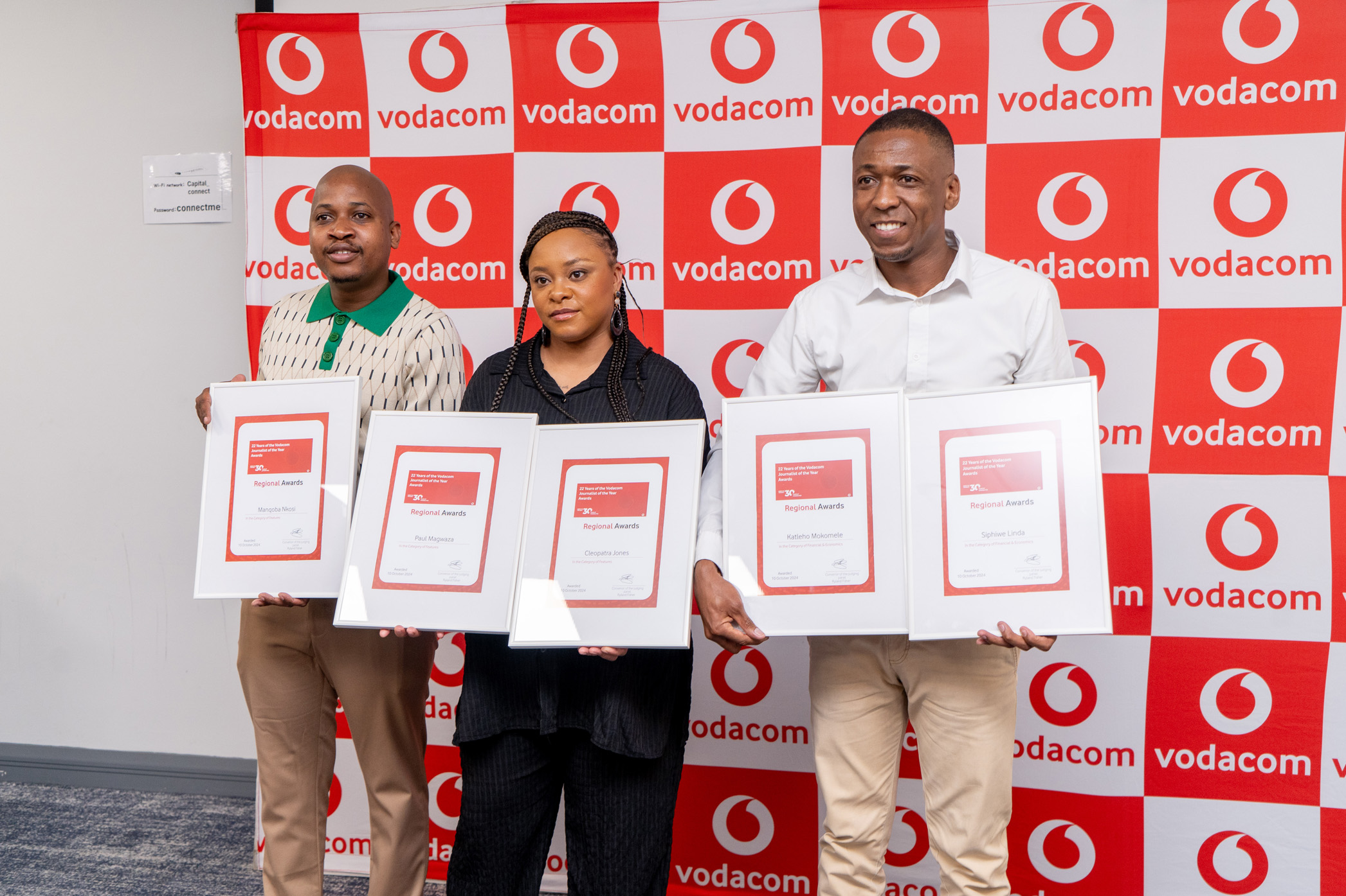 Gauteng regional winners for the 2024 Vodacom Journalist of the Year Awards announced