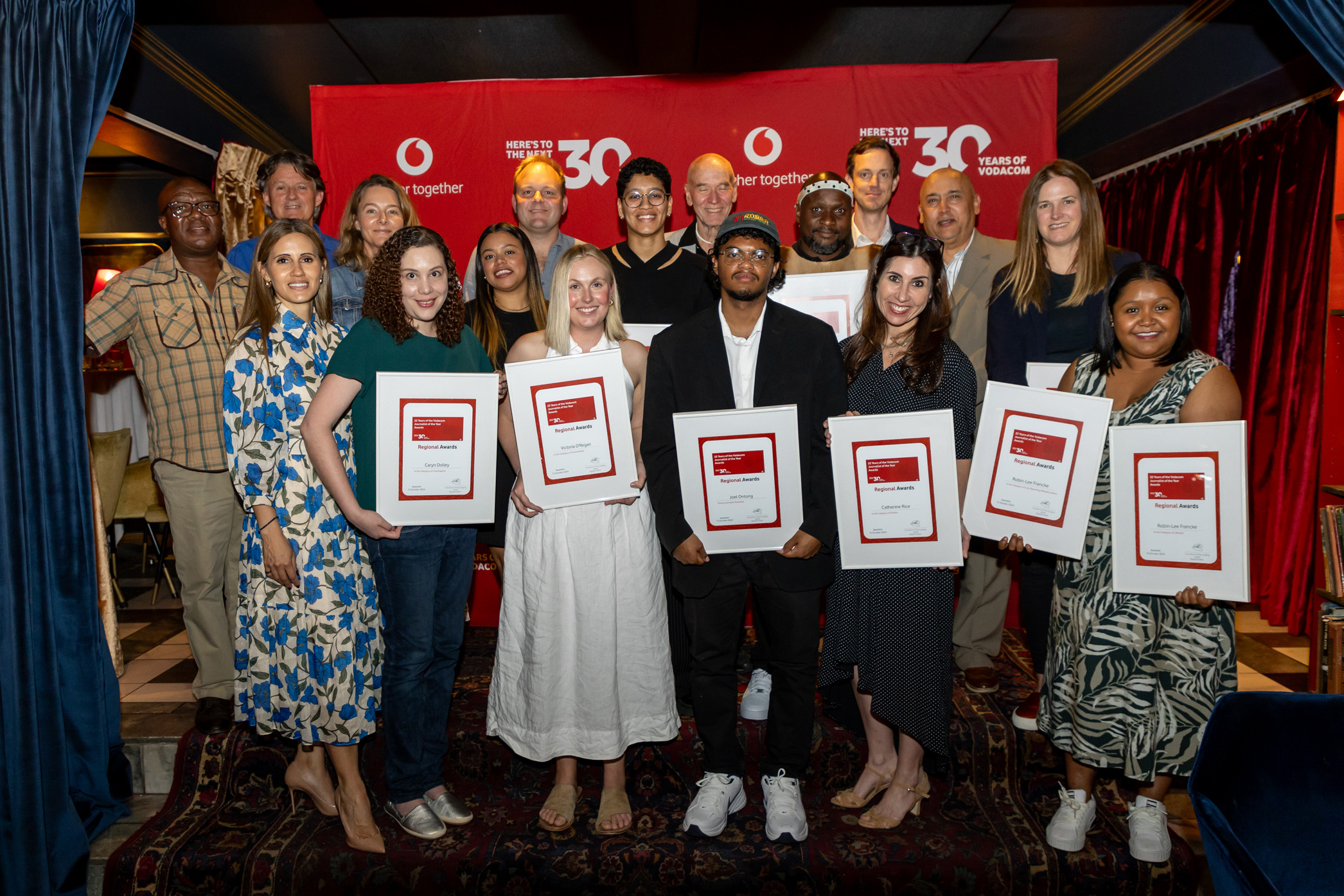 Western Cape regional winners for the 2024 Vodacom Journalist of the Year Awards announced